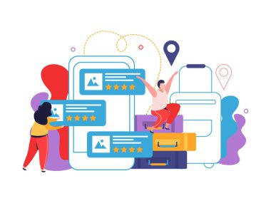 Yurt ve Turistler Düz Kavram