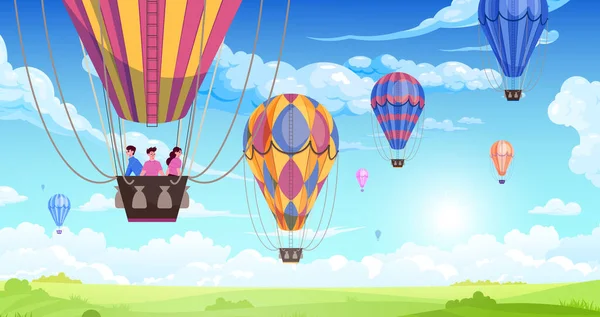 Hava balonu çizimi — Stok Vektör