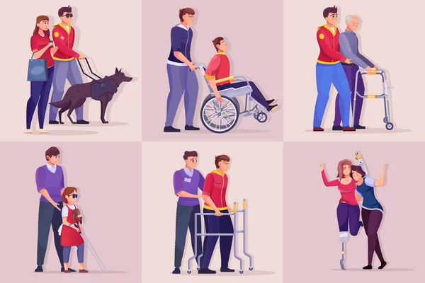 供残疾人士使用的交通工具 — 图库矢量图片