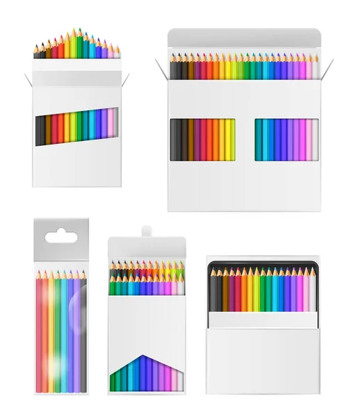 Set crayons de couleur — Image vectorielle
