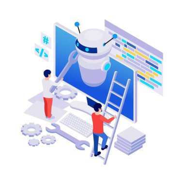 Bilgisayar Chatbot Simgesi
