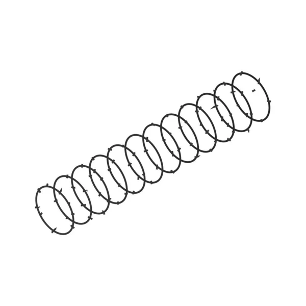Isometrisk taggtråd — Stock vektor
