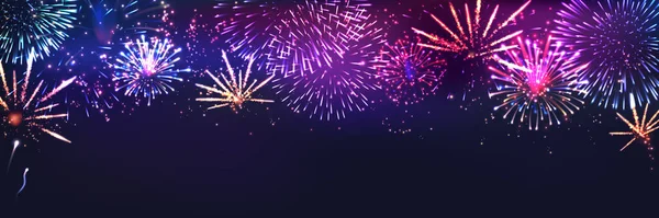 Fondo de animación de fuegos artificiales — Archivo Imágenes Vectoriales