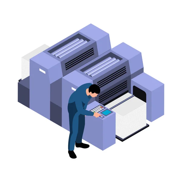 Icono de la máquina de impresión — Vector de stock