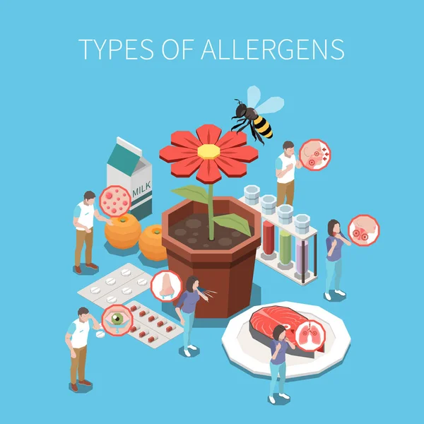 알레르기 는 구체적 이다 — 스톡 벡터