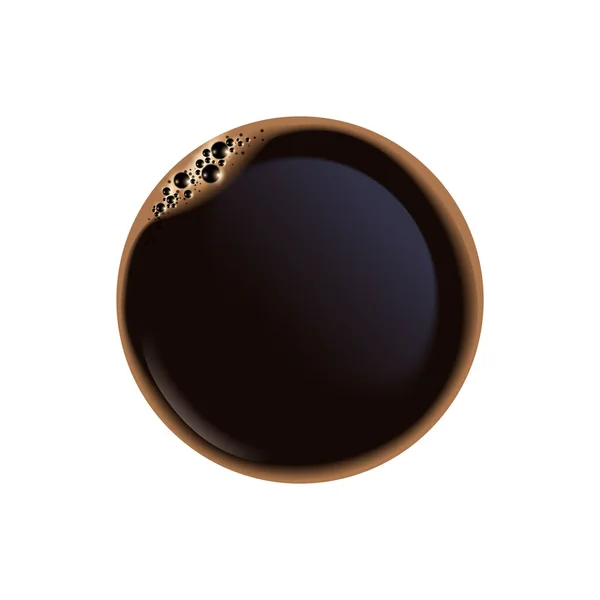 Černá kávová ikona — Stockový vektor