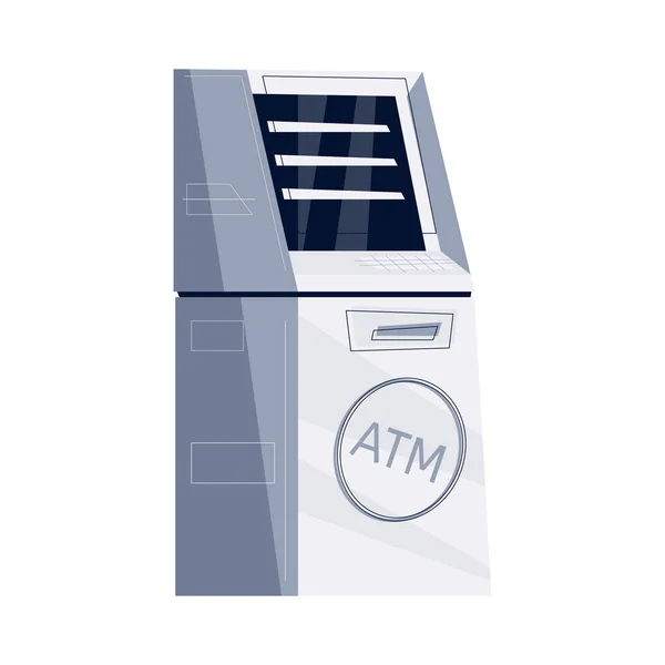 Plochá ikona ATM — Stockový vektor