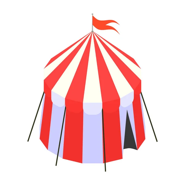 Tente de cirque isométrique — Image vectorielle