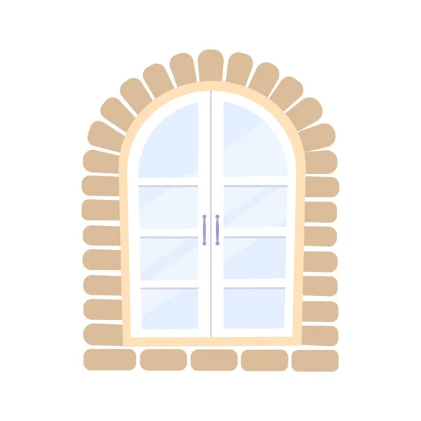 Ikona okna płaskiego — Wektor stockowy