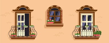 Balkon Kapıları Pencereler Gerçekçi