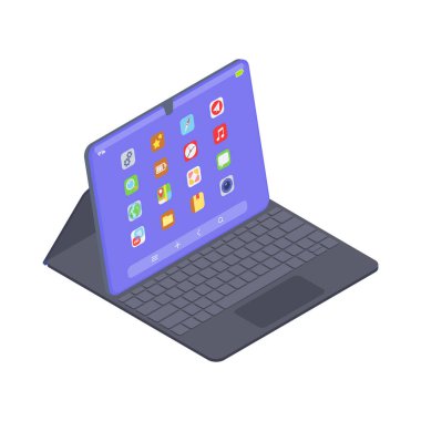 Tablet Isometric Resim