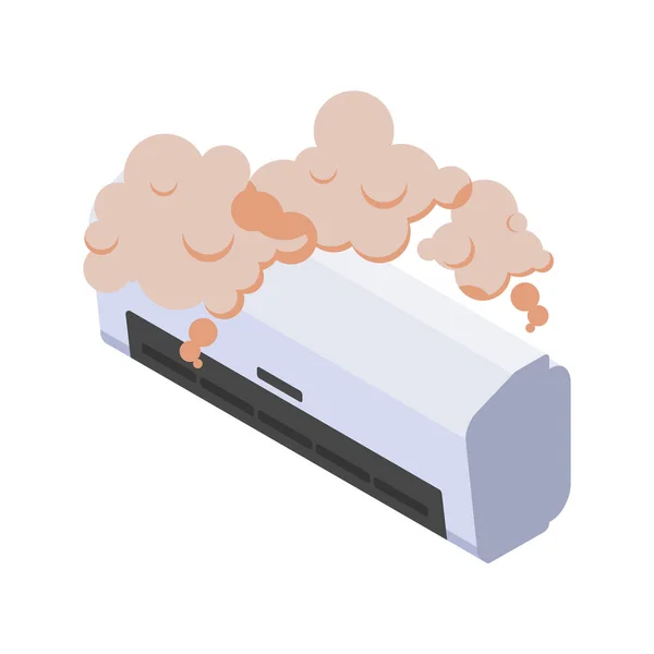 Kaputte Klimaanlage — Stockvektor
