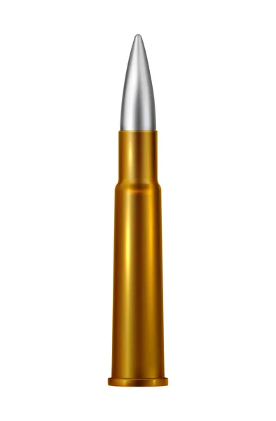 Realistic Bullet Illustration — Stock Vector