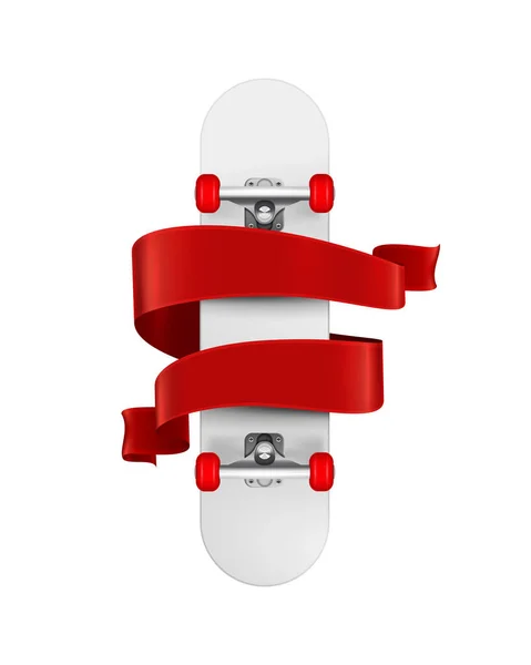 Ρεαλιστικό έμβλημα Skateboard — Διανυσματικό Αρχείο