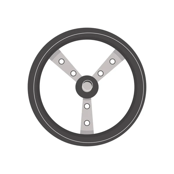 Плоское рулевое колесо — стоковый вектор