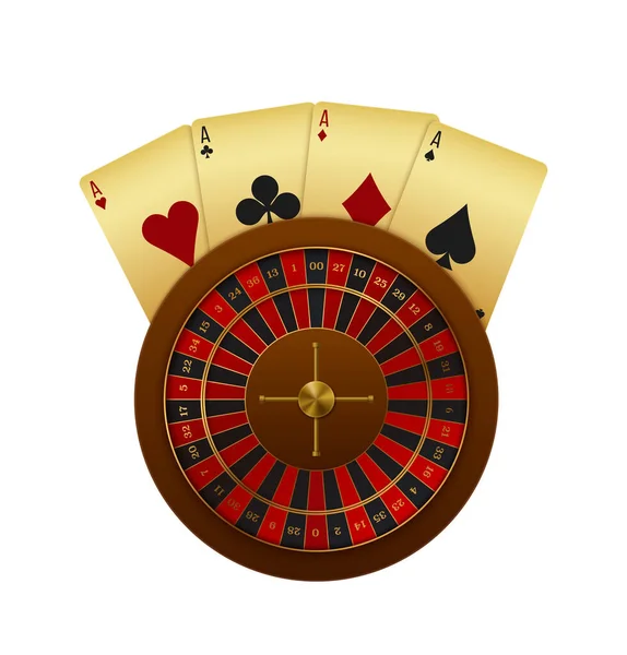 Composition réaliste du casino — Image vectorielle