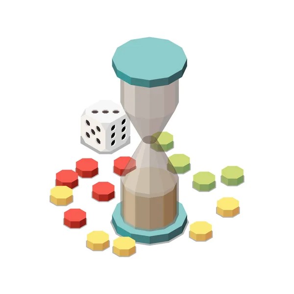 Composición del juego de mesa — Vector de stock