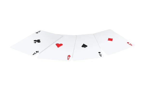 Illustration réaliste de poker — Image vectorielle