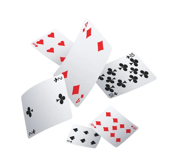 Poker Kulübü Kompozisyonu — Stok Vektör