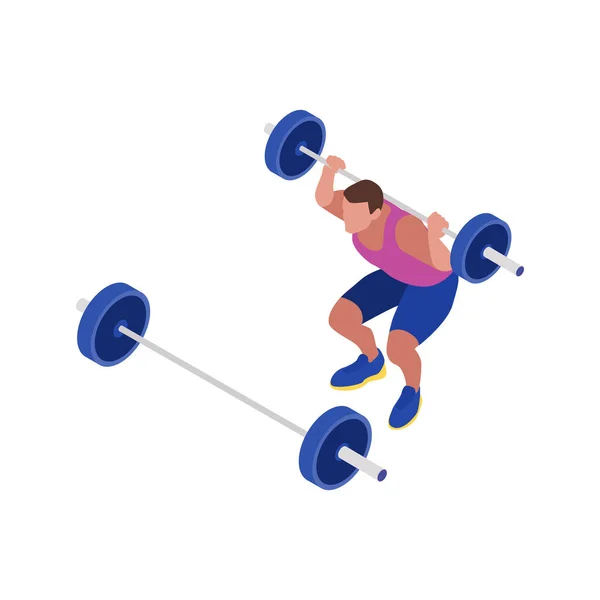 Fitness Isometrische Icon — Stockvector