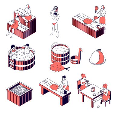 Sauna Isometric Renk Ayarları