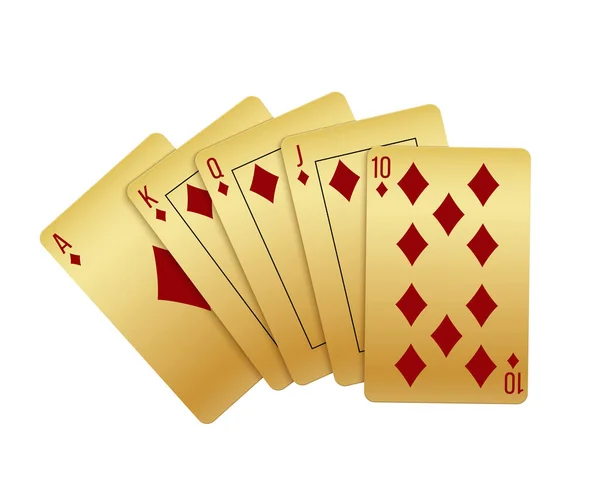 Realistické hrací karty — Stockový vektor