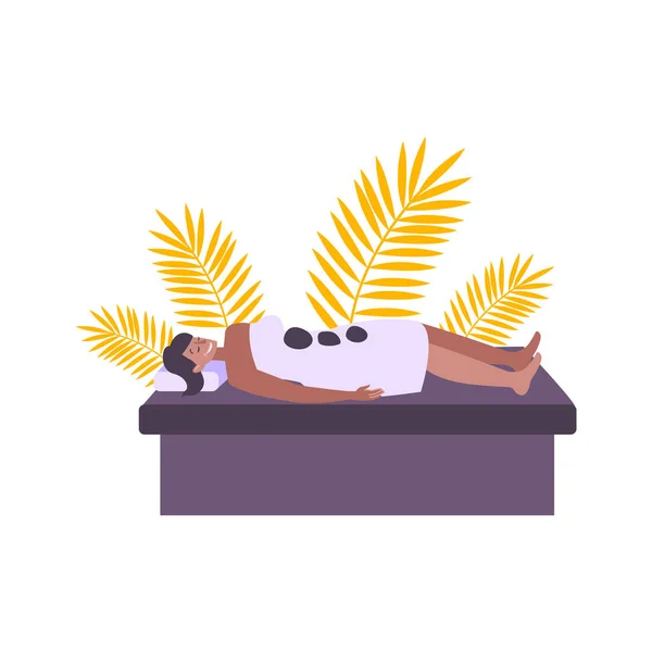 Relaxing Woman Icon — Stock Vector