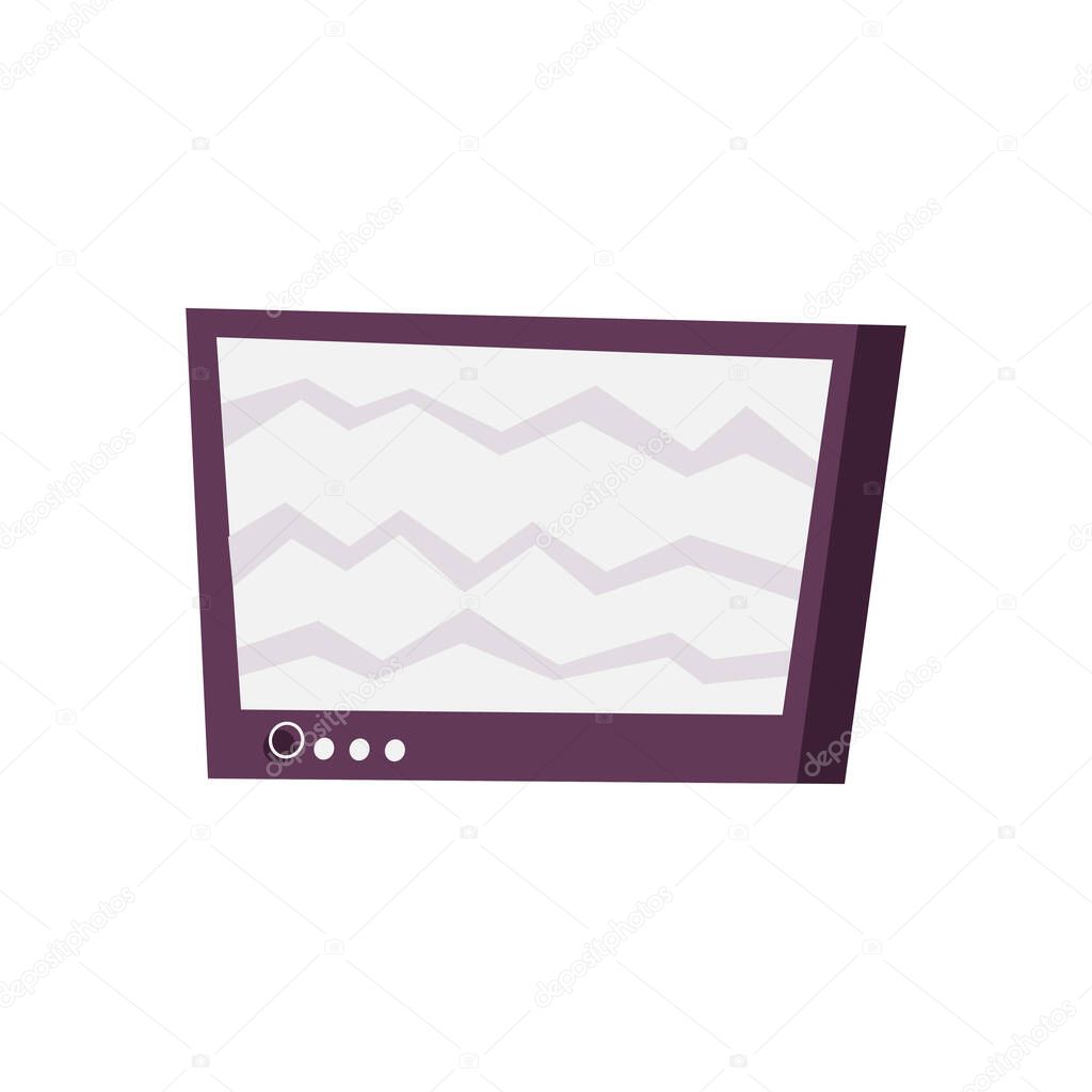 Flat Monitor Illustration