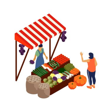 Isometric Çiftlik Pazarı