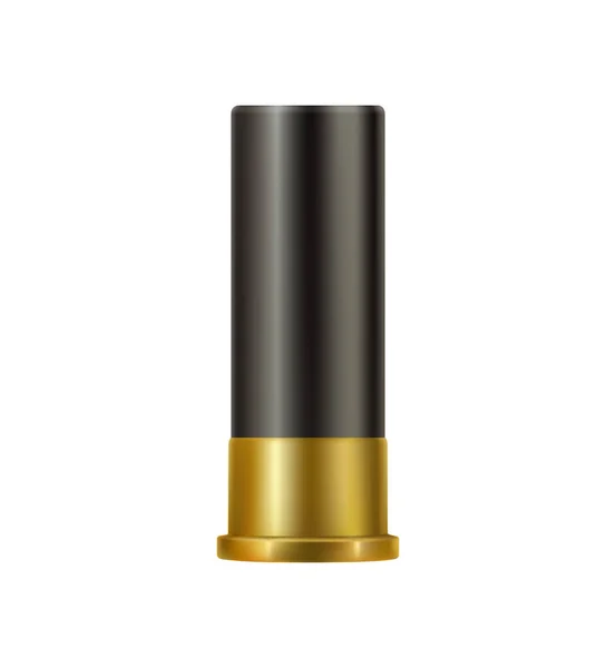 Realistic Shotgun Bullet — Stock Vector