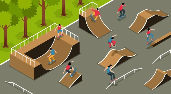 Playground For Extreme Sport — Stock Vector