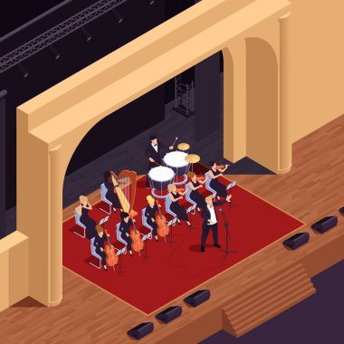 Opera Tiyatrosu Isometric Arkaplan