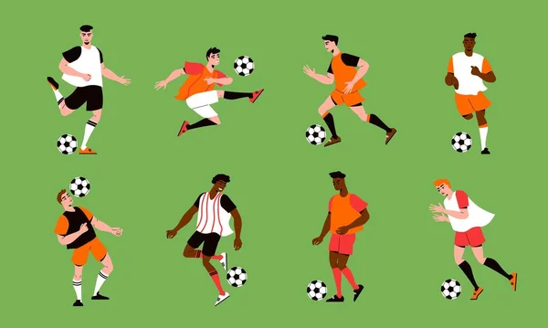 Men Football Set — Stock Vector