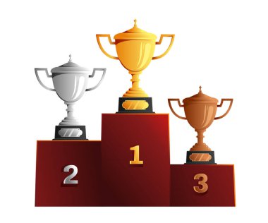 Cups On Podium Composition