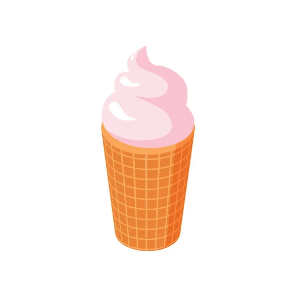 Isometric Ice Cream Cup — Stock vektor
