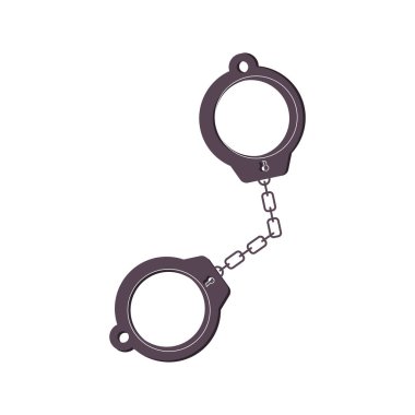 Flat Handscuffs Illustration