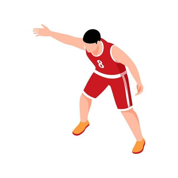 Ilustrace basketbalového hráče — Stockový vektor