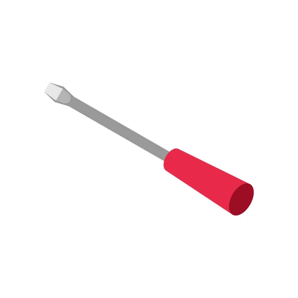 Isometric Screwdriver Illustration — Stock vektor