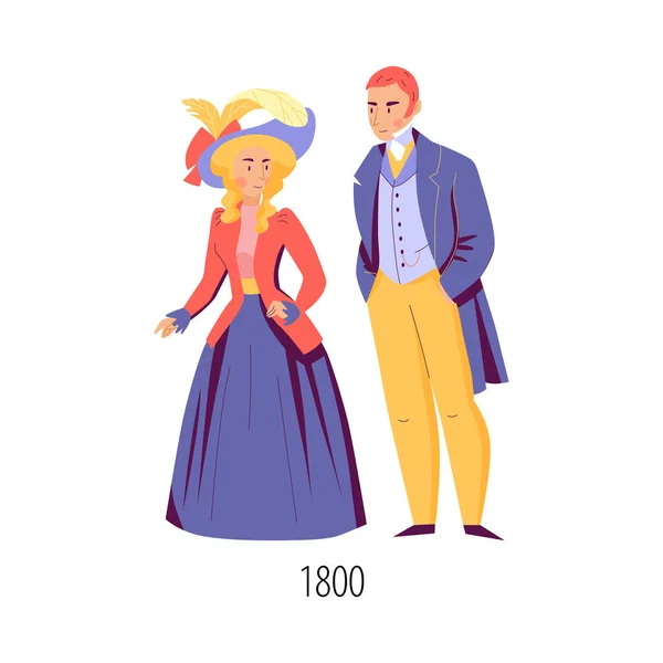 Nineteenth Century Fashion — Vector de stock