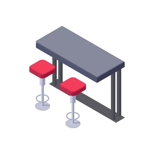 Isometric Bar Counter — стоковый вектор