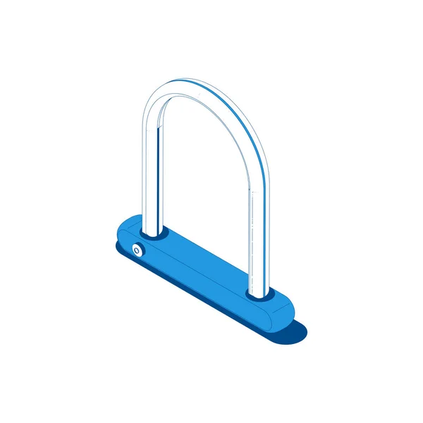 Bicycle Lock Illustration — Vector de stock