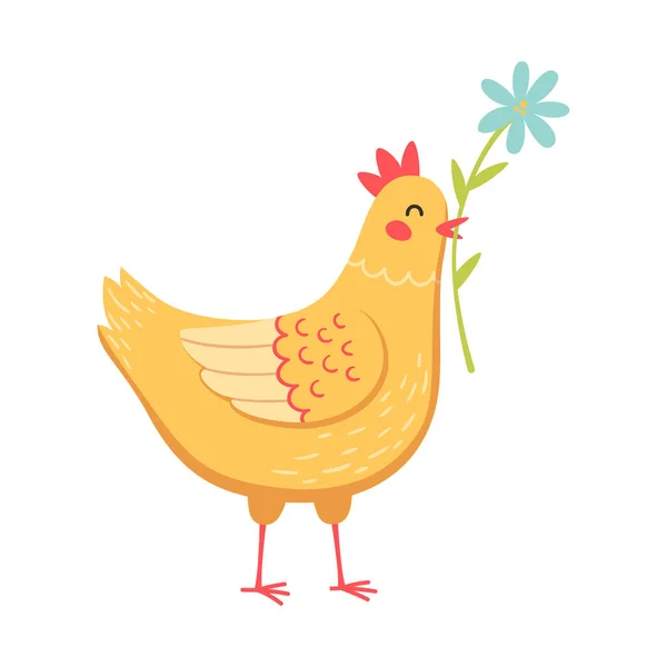 Desenhos animados frango de Páscoa —  Vetores de Stock