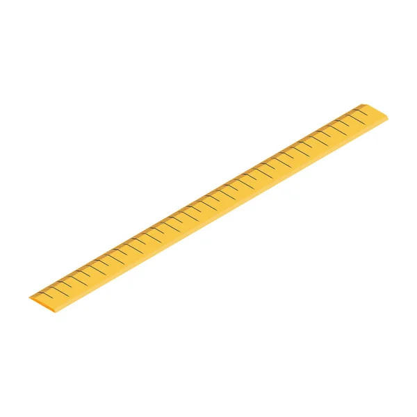 Ruler Isometric Icon — Stock Vector