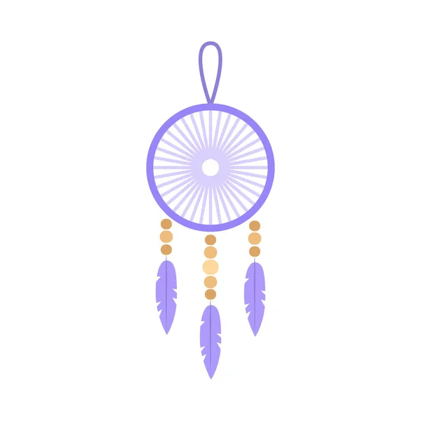 Flat Dreamcatcher Illustration — Stock vektor