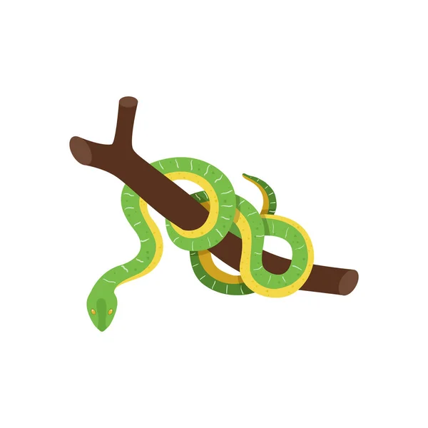 Ilustração isométrica da serpente — Vetor de Stock