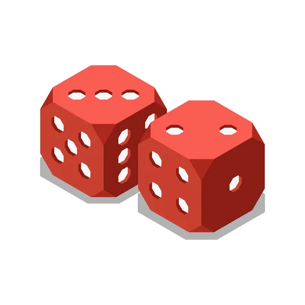 Dices gioco da tavolo — Vettoriale Stock