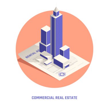 Gayrimenkul Isometric Bileşimi