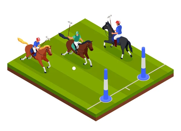 Equestrian Sport Concept Illustration — Stock Vector