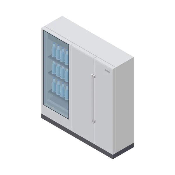 Café refrigerador icono — Vector de stock