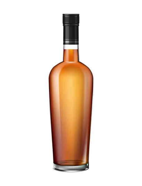 Botella de Brandy Composición — Vector de stock